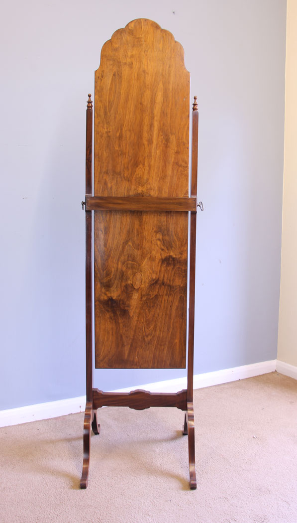 12020r10 Antique Mahogany cheval Dressing Mirror,