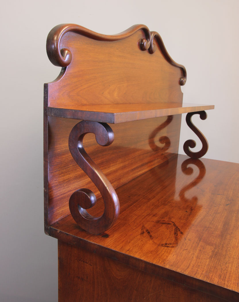 12025r4 Antique Victorian Mahogany Chiffonier Sideboard,