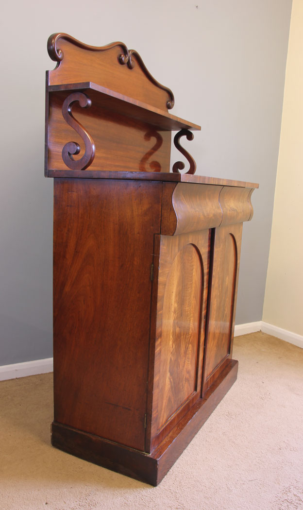 12025r6 Antique Victorian Mahogany Chiffonier Sideboard,