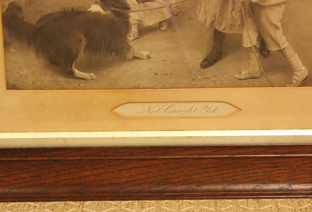 12036r4 Antique Print Not Caught Yet By Arthur J Elsey,