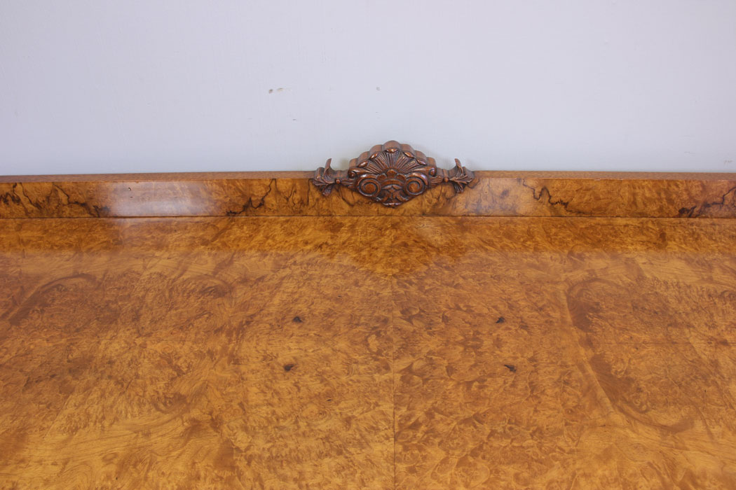 12047r7 Antique Burr Walnut Sideboard Serving Table ,