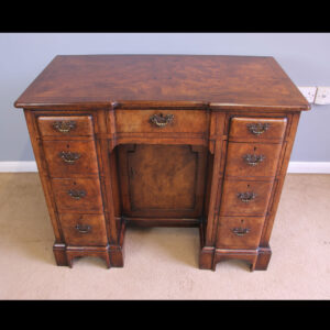 Antique Burr Walnut Writing Desk Dressing Table.
