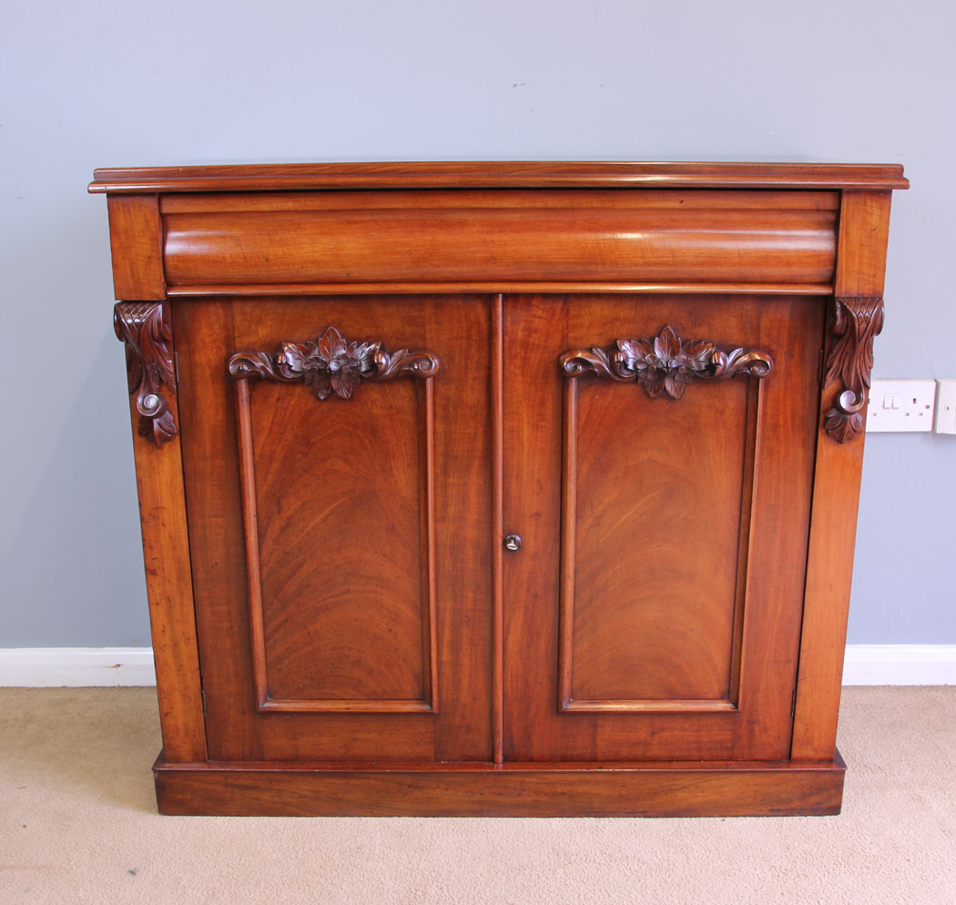 12056r1 Antique Victorian Mahogany Chiffonier Sideboard,