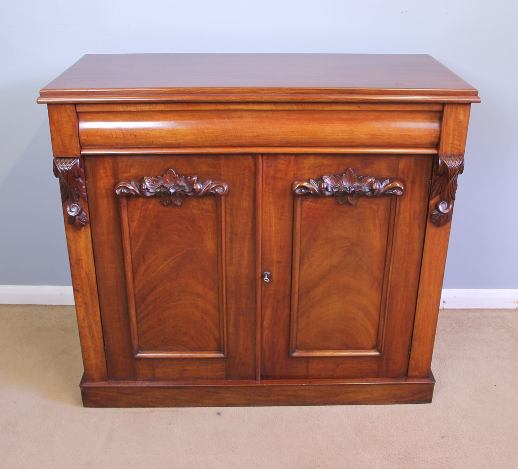 12056r10 Antique Victorian Mahogany Chiffonier Sideboard,