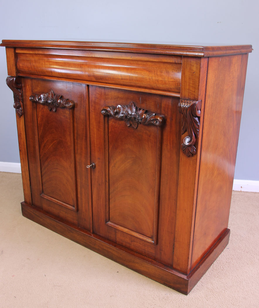 12056r3 Antique Victorian Mahogany Chiffonier Sideboard,
