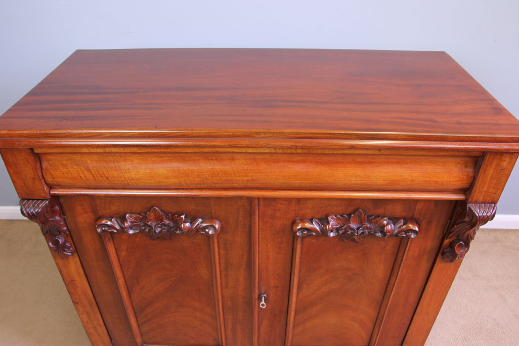12056r5 Antique Victorian Mahogany Chiffonier Sideboard,