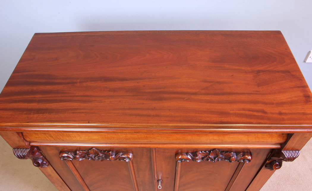 12056r6 Antique Victorian Mahogany Chiffonier Sideboard,