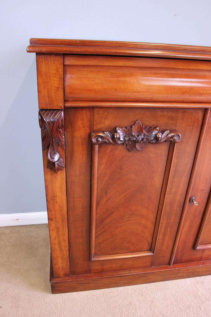12056r9 Antique Victorian Mahogany Chiffonier Sideboard,