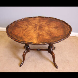 Figured Walnut Low Occasional Wine Table