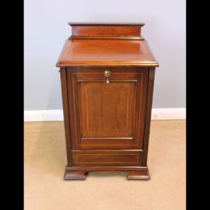 Antique Edwardian Inlaid Mahogany Purdonium Coal Box