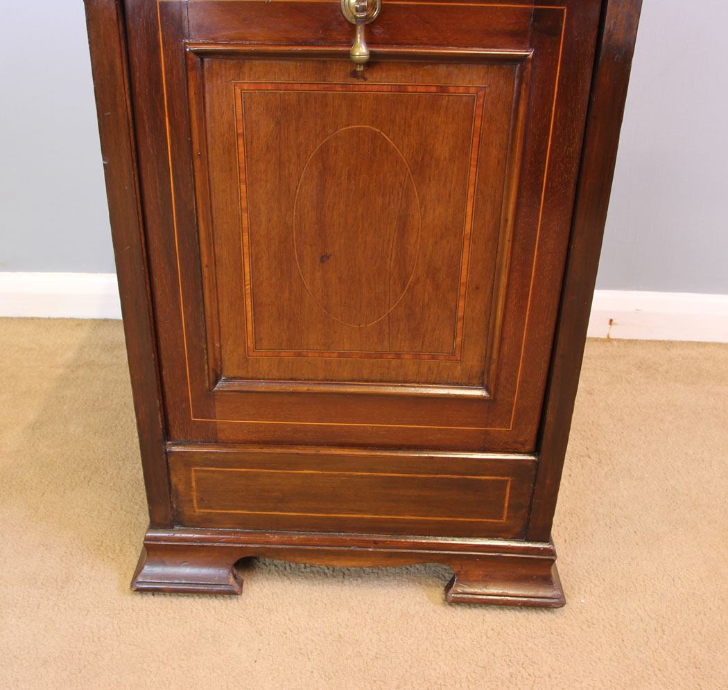12065r10 Antique Edwardian Inlaid Mahogany Purdonium Coal Box,