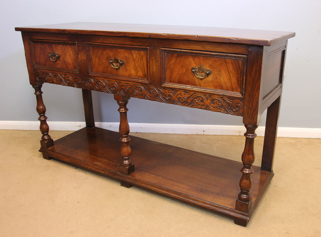 12072r3 Period Style Oak Antique Dresser Base,