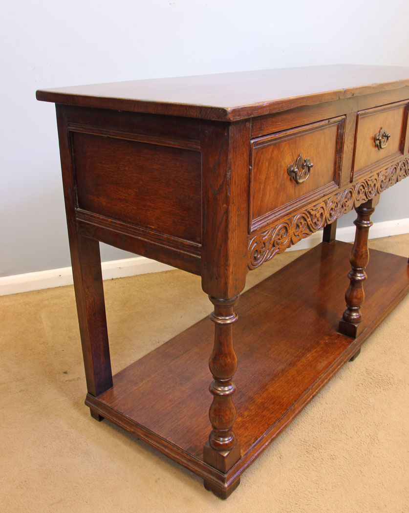 12072r7 Period Style Oak Antique Dresser Base,