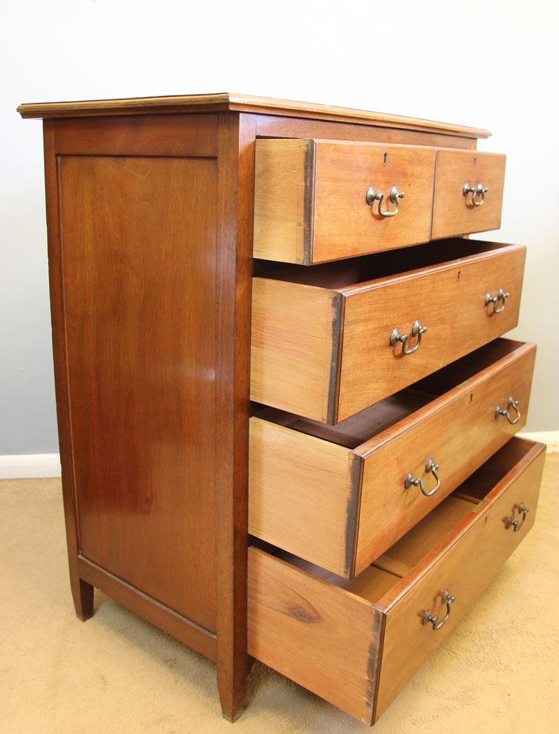 12099r11 Antique Mahogany Chest of Drawers, Bedroom Furniture,