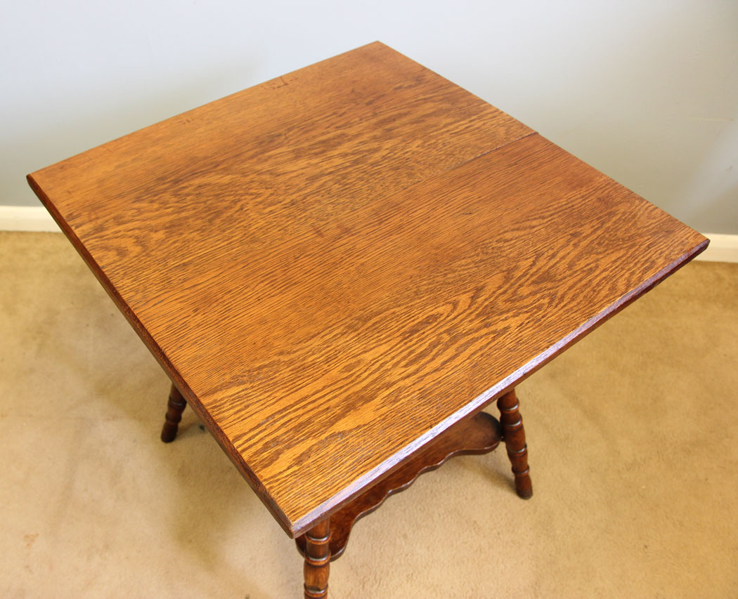 12100r3 Antique Oak Coffee Occasional Side Table,