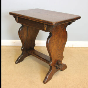 Antique Oak Stool Occasional Table