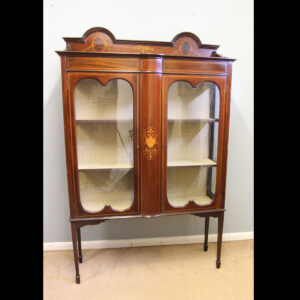 Antique Edwardian Mahogany Display Cabinet.