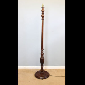 Antique Mahogany Floor Standard Lamp