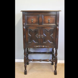 Antique Oak Side Cabinet Cupboard.