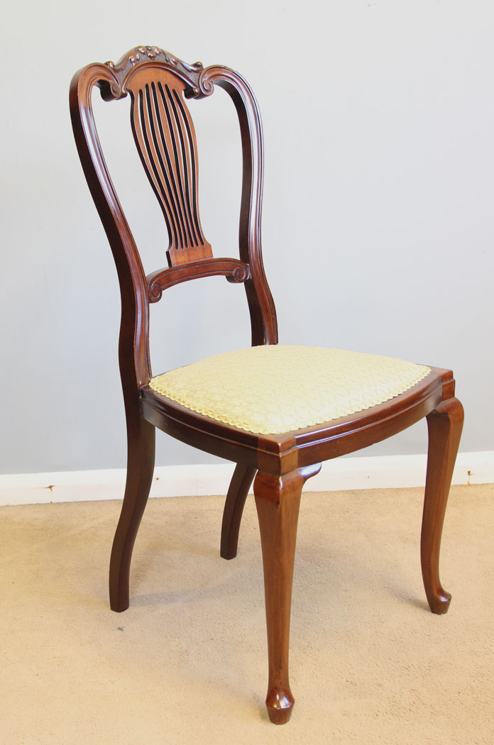 12170r2 Antique Mahogany Bedroom Single Side Chair ,