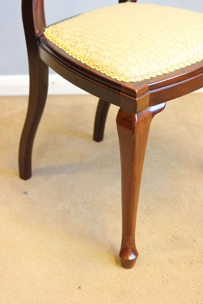 12170r3 Antique Mahogany Bedroom Single Side Chair ,