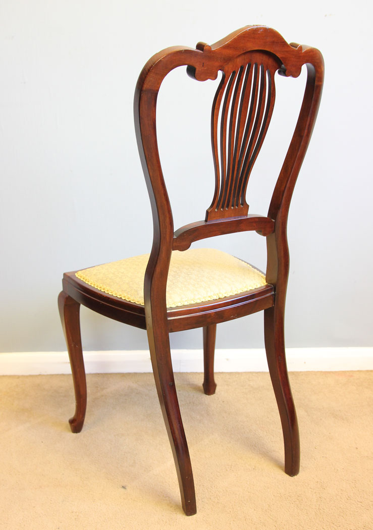 12170r4 Antique Mahogany Bedroom Single Side Chair ,