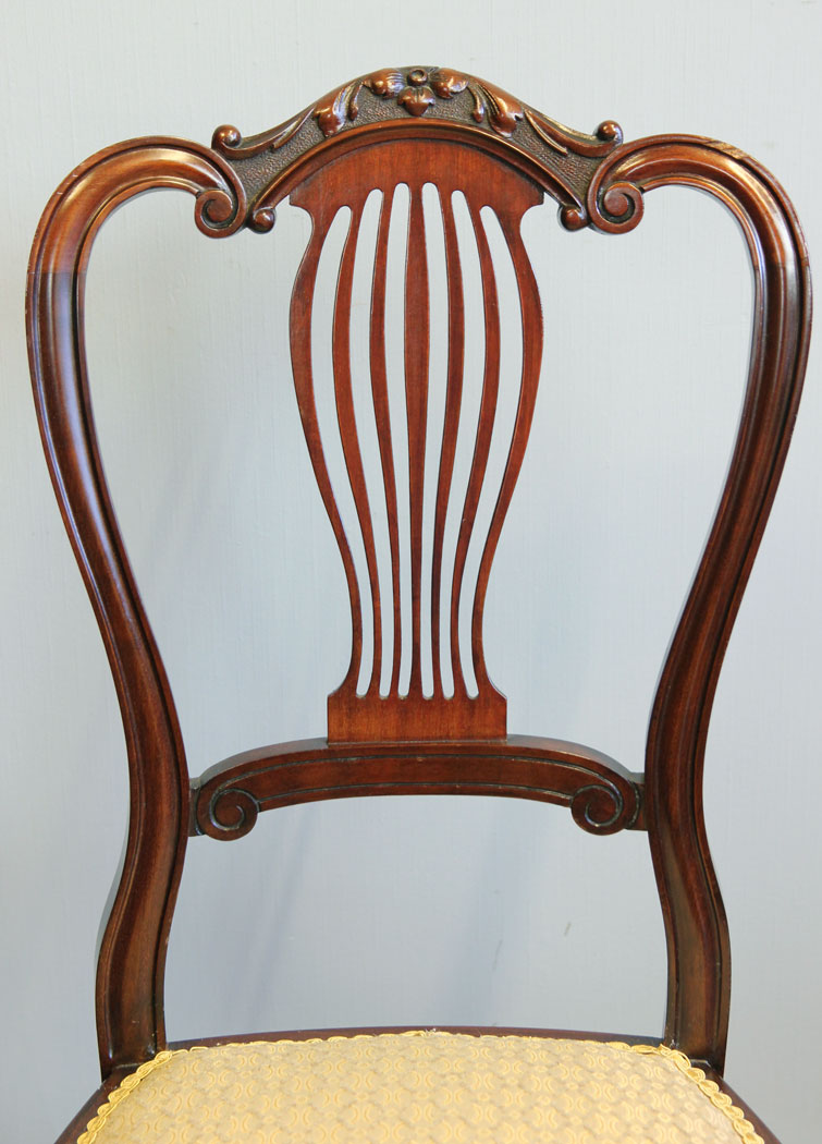 12170r6 Antique Mahogany Bedroom Single Side Chair ,