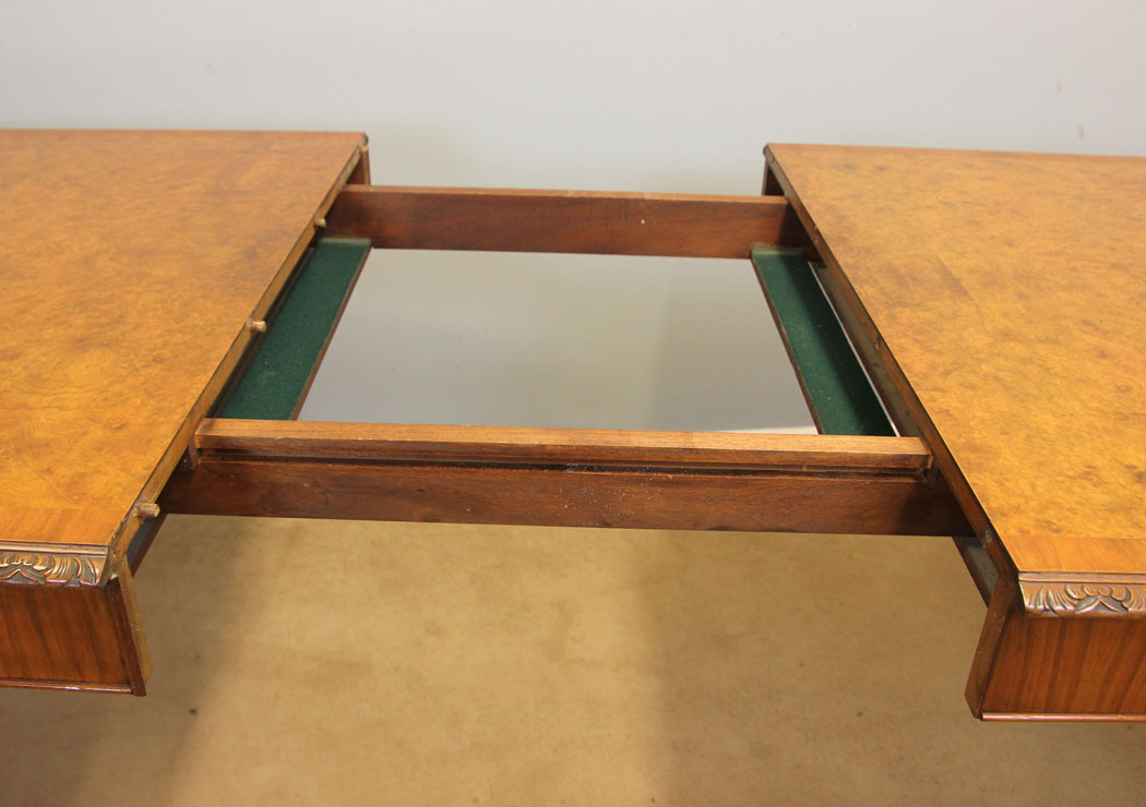 12174r6 Antique Queen Anne Style Extending Dining Table,