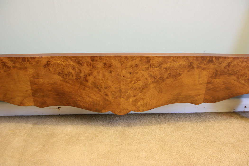12185r5 Antique Burr Walnut Double Bed,