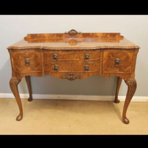 Antique Burr Walnut Sideboard Serving Table