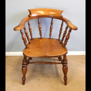 Antique Victorian Smokers Bow Captains Windsor Chair
