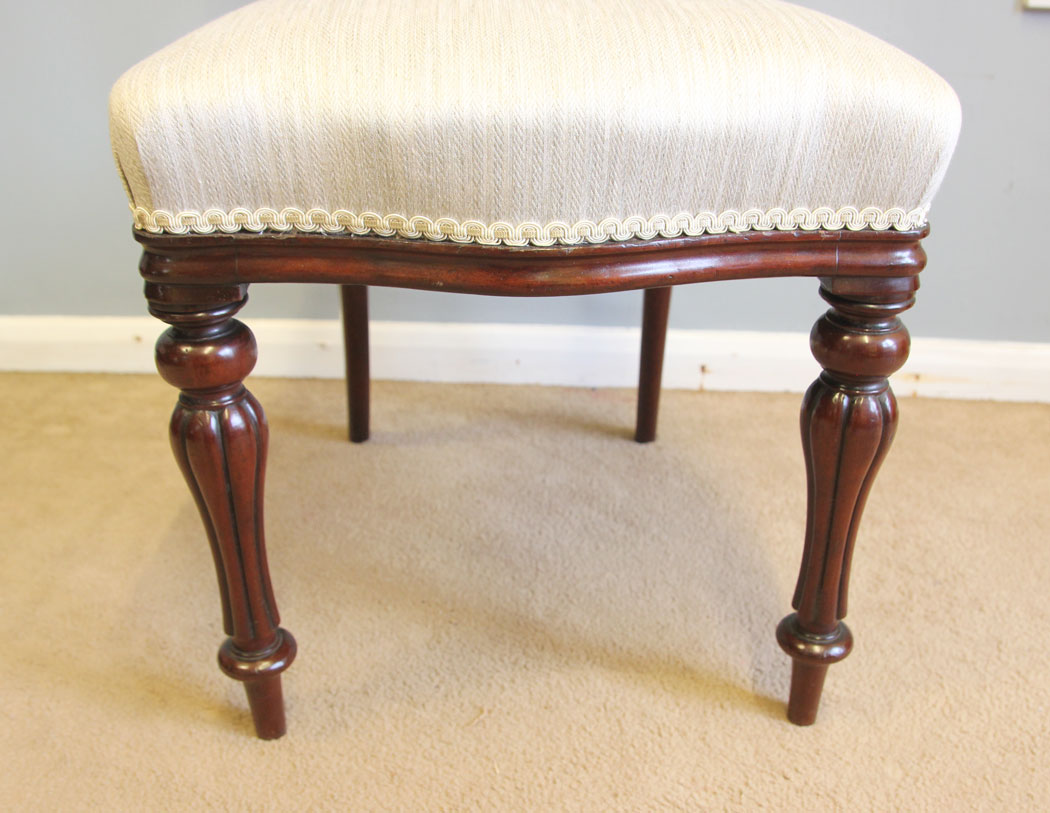 12203r5 Set Four Victorian Mahogany Dining Chairs,