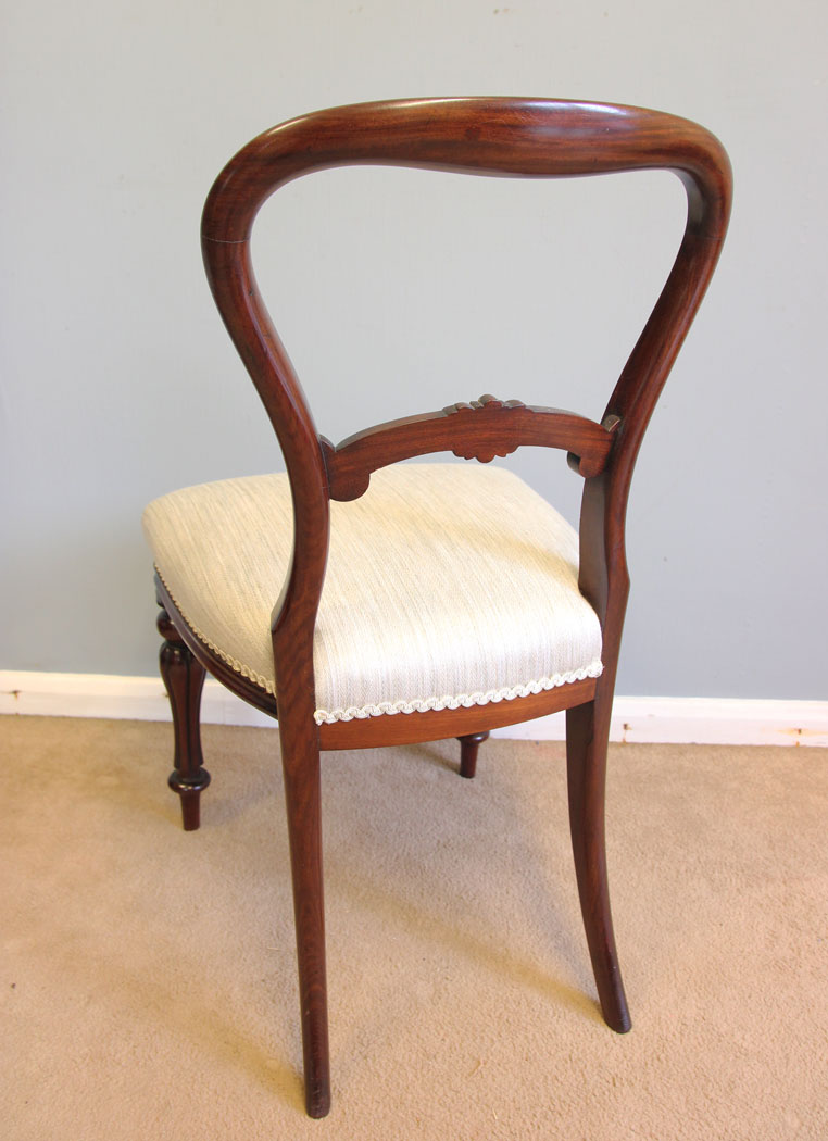 12203r9 Set Four Victorian Mahogany Dining Chairs,