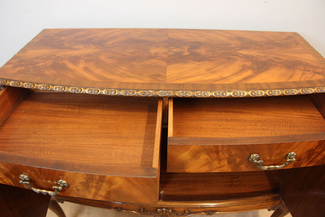 12210r7 Antique Figured Mahogany Side Cabinet,