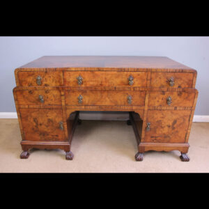 Antique Burr Walnut Low Chest Drawers