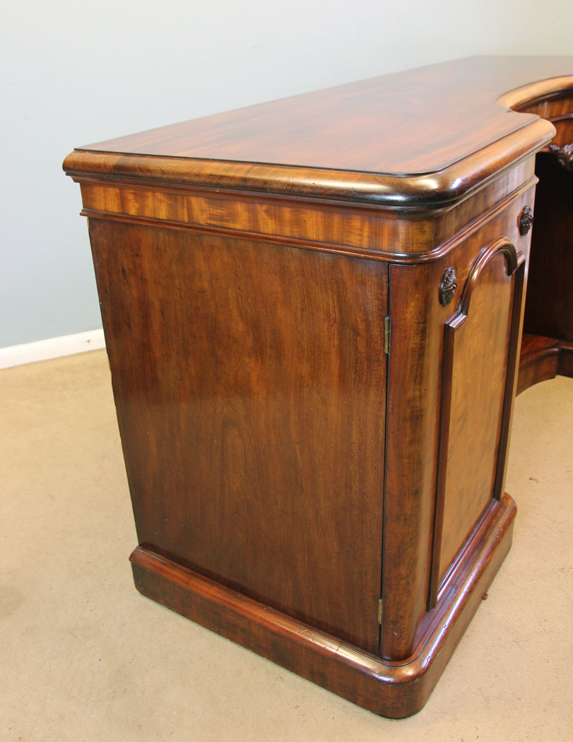 12213r10 Antique Victorian Mahogany Breakfront Chiffonier Sideboard Base,