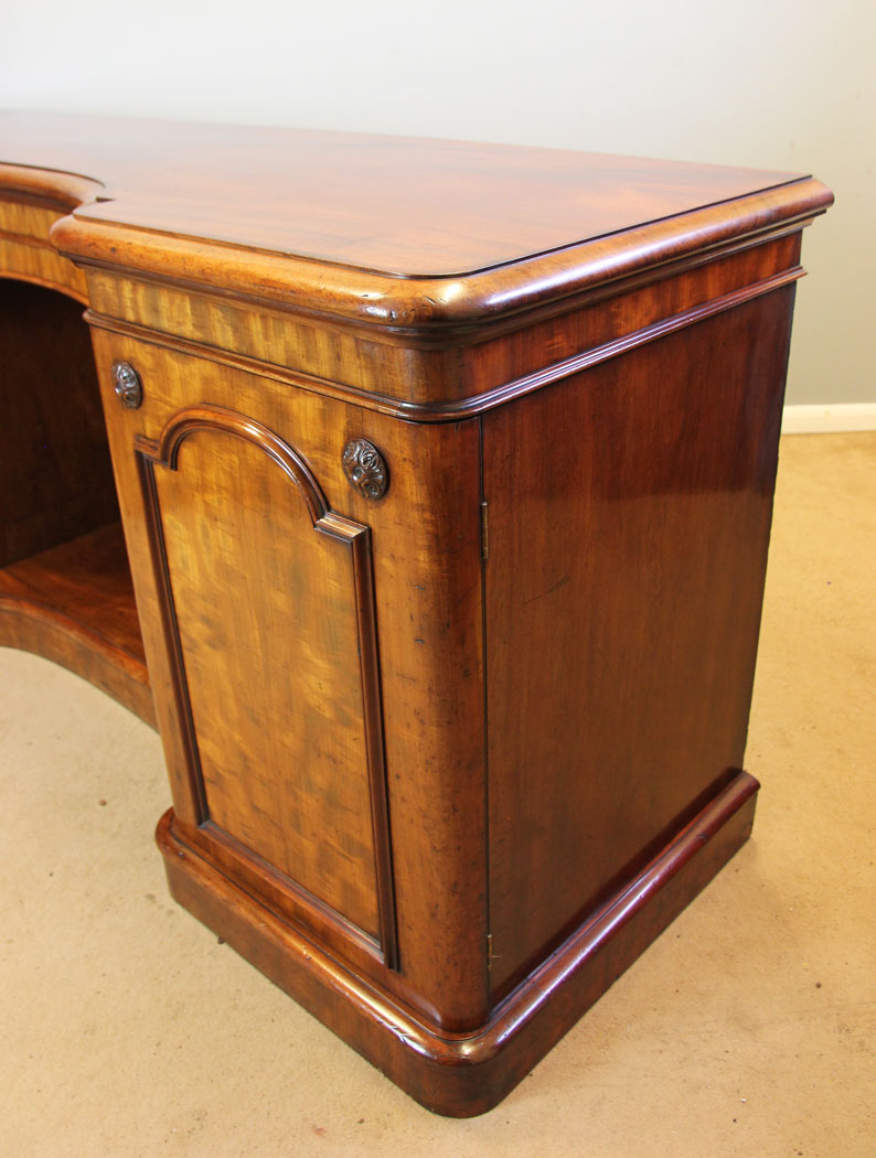 12213r11 Antique Victorian Mahogany Breakfront Chiffonier Sideboard Base,