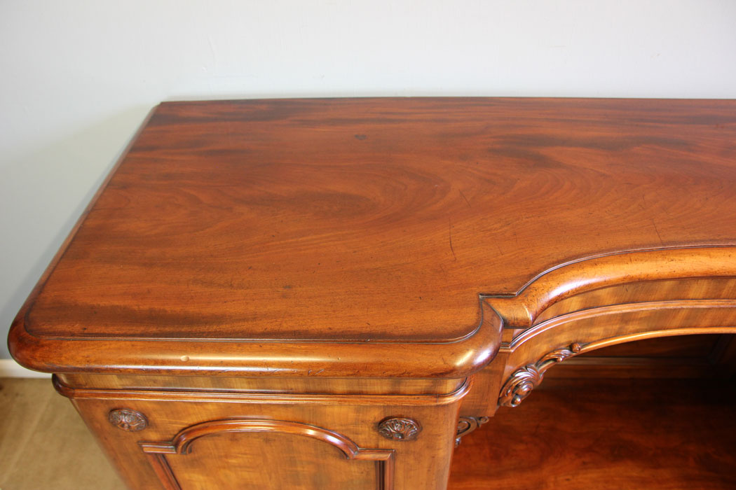 12213r13 Antique Victorian Mahogany Breakfront Chiffonier Sideboard Base,