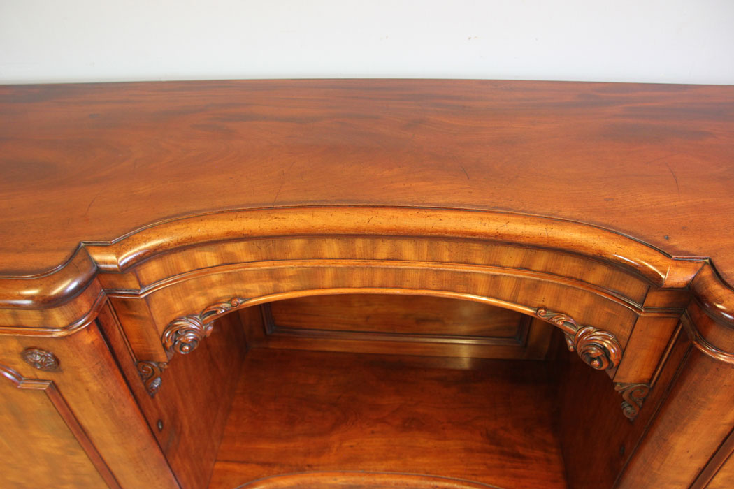 12213r14 Antique Victorian Mahogany Breakfront Chiffonier Sideboard Base,