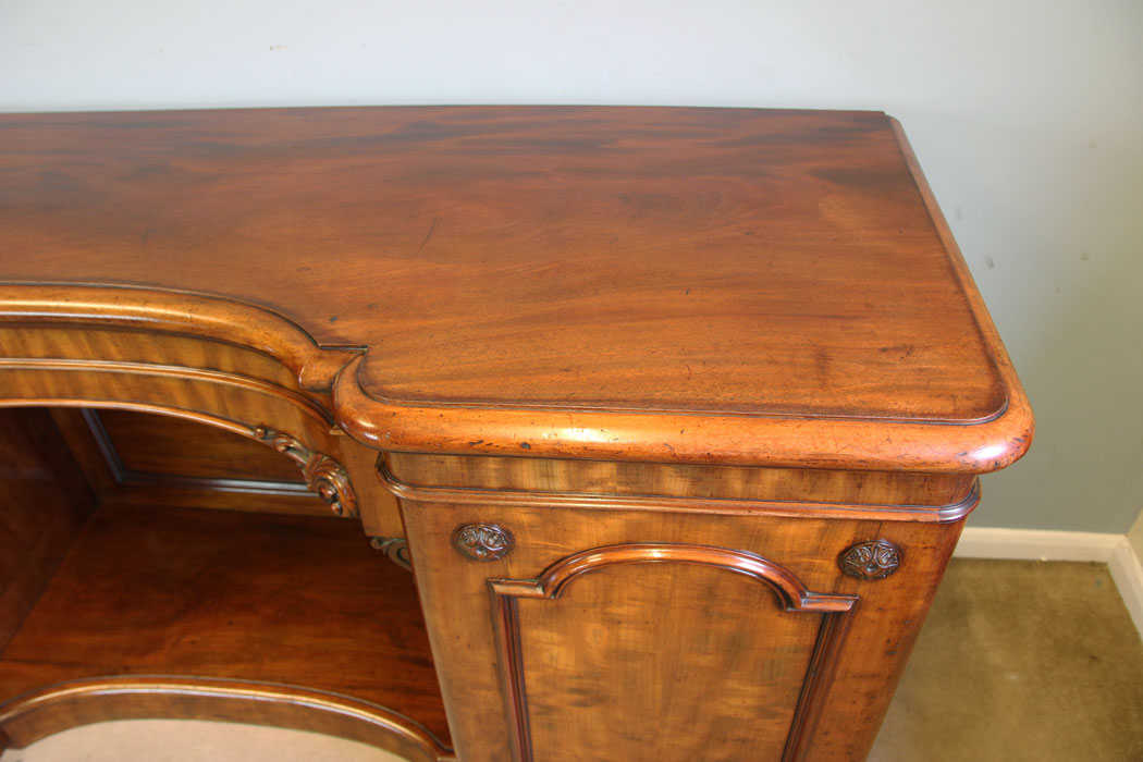 12213r15 Antique Victorian Mahogany Breakfront Chiffonier Sideboard Base,