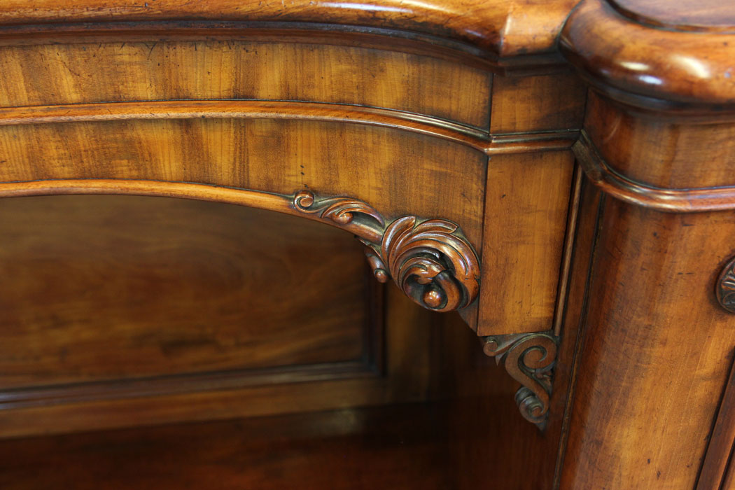 12213r8 Antique Victorian Mahogany Breakfront Chiffonier Sideboard Base,