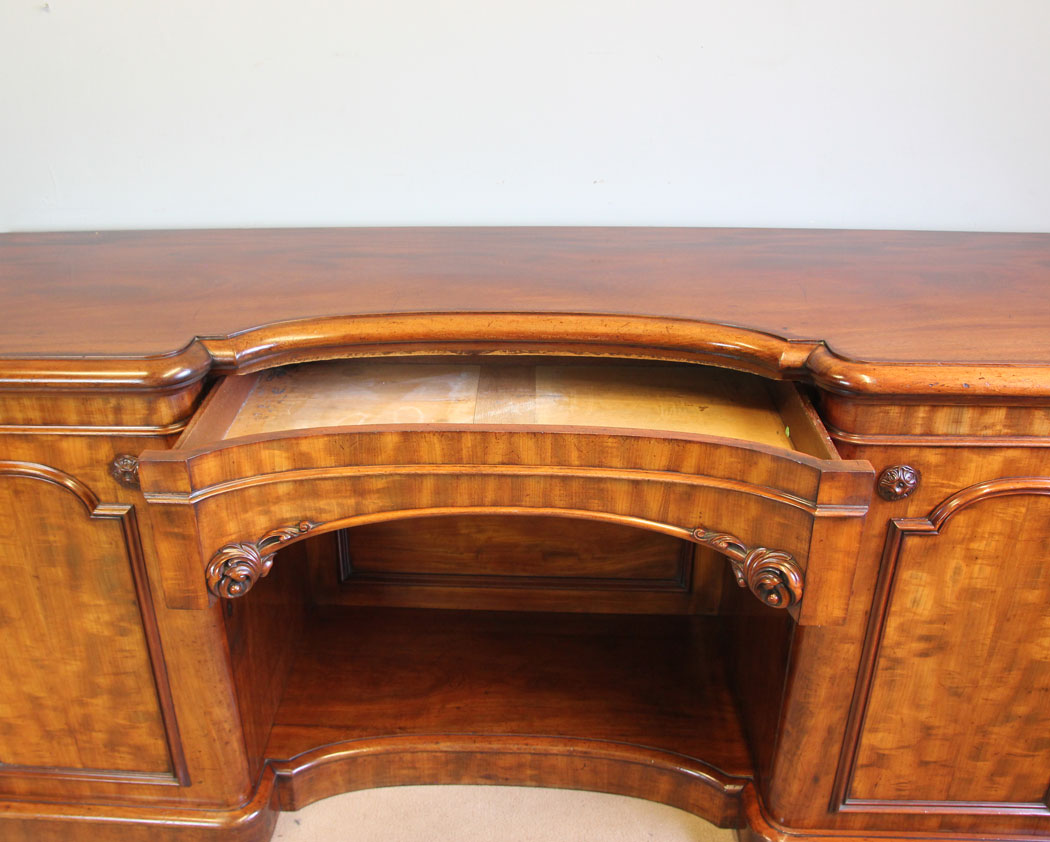 12213r9 Antique Victorian Mahogany Breakfront Chiffonier Sideboard Base,