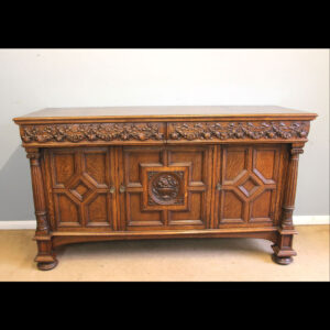 19th Century Carved Oak Sideboard Dresser Base