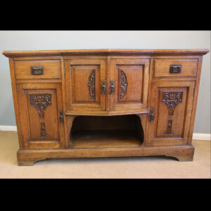 Antique Arts & Crafts Oak Sideboard Dresser Base