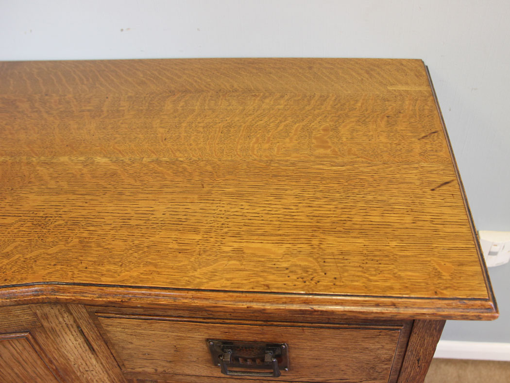 12217r11 Antique Oak Arts & Crafts Sideboard Dresser Base, - Copy