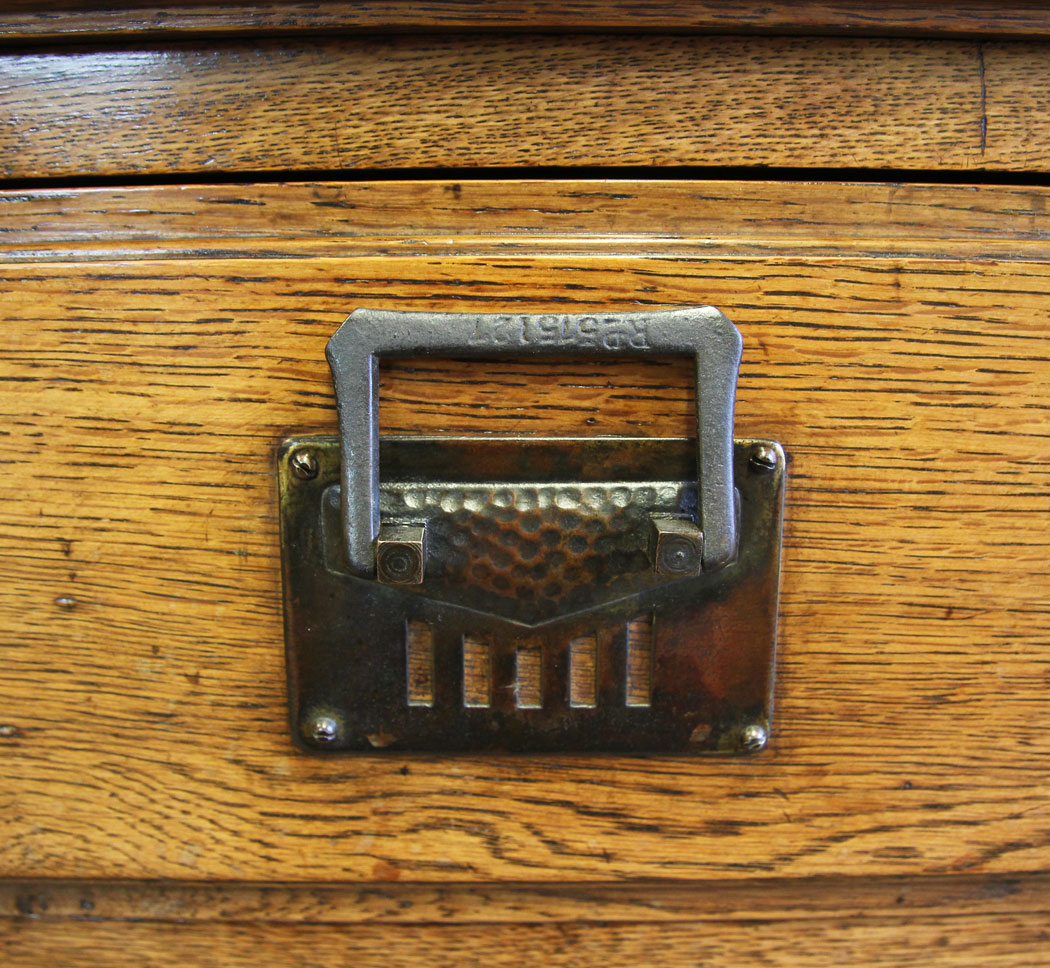 12217r14 Antique Oak Arts & Crafts Sideboard Dresser Base,
