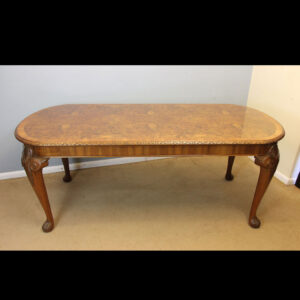 Burr Walnut Antique Dining Table