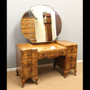 Quality Burr Walnut Antique Dressing Table