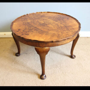 Burr Walnut Round Coffee Table