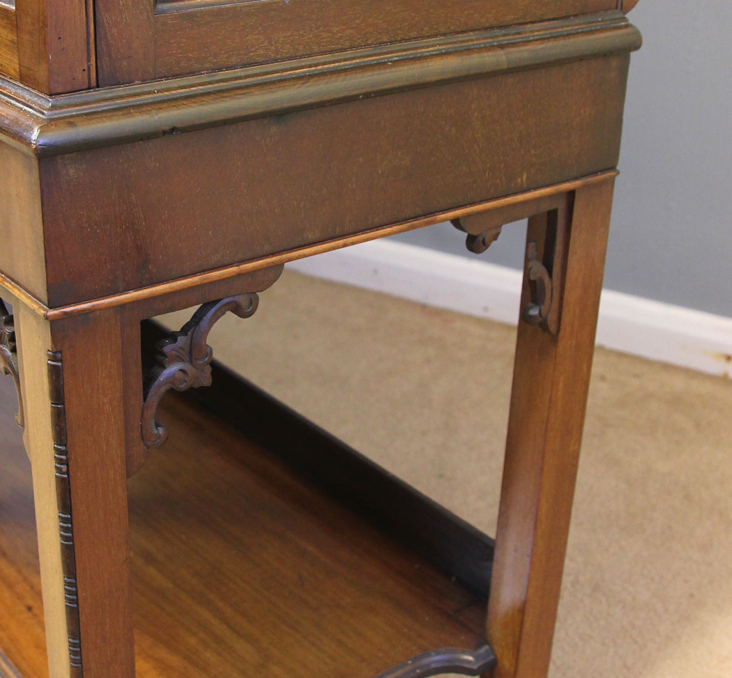 12242r14 Antique Mahogany Edwardian China Display Cabinet,